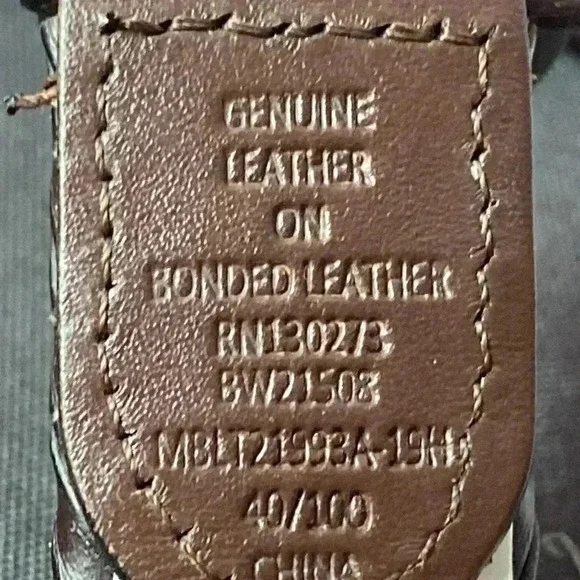 UNBRANDED MENS SIZE 40 BROWN BRAIDED LEATHER BELT GOOD CLEAN CONDITION - Picture 7 of 9